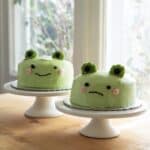 Matcha Frog Cake with Whipped Cream Frosting Recipe