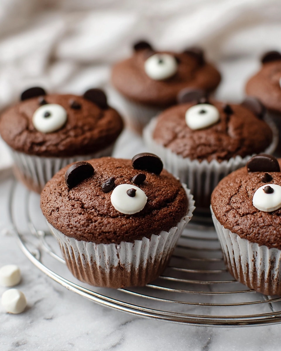 Bear-Shaped Chocolate Mochiko Muffins (Gluten-Free) Recipe