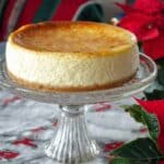 Fluffy NY Style Crustless Cheesecake Recipe