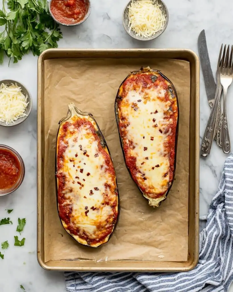 Eggplant Parmesan Boats Recipe