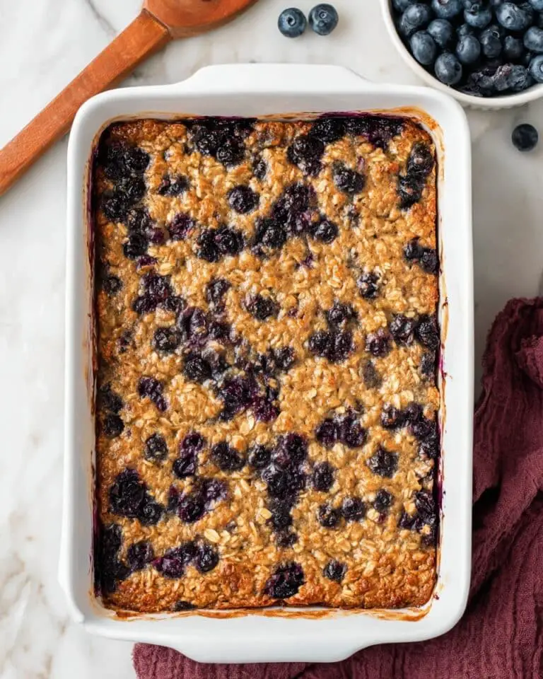 Blueberry Banana Baked Oatmeal Recipe
