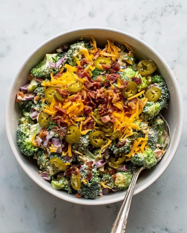 Jalapeño Cheddar Broccoli Salad Recipe