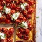 Burst Tomato Ricotta Puff Pastry Tart Recipe
