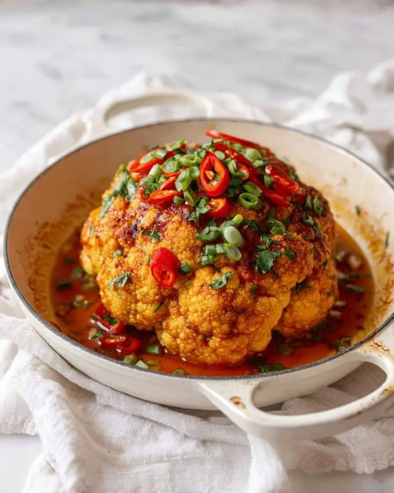 Coconut Curry Whole Roasted Cauliflower Recipe