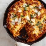 Meaty Skillet Bucatini Pie Recipe