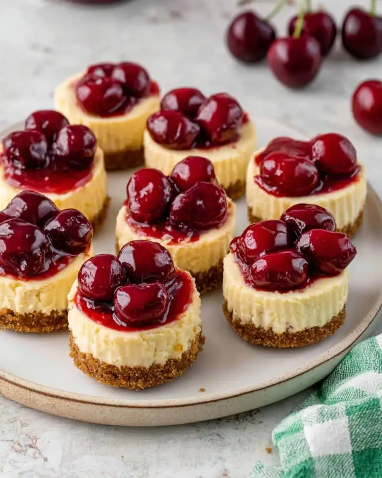 Mini Cherry Cheesecake Recipe