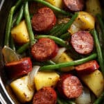 Crockpot Sausage and Potatoes with Green Beans Recipe