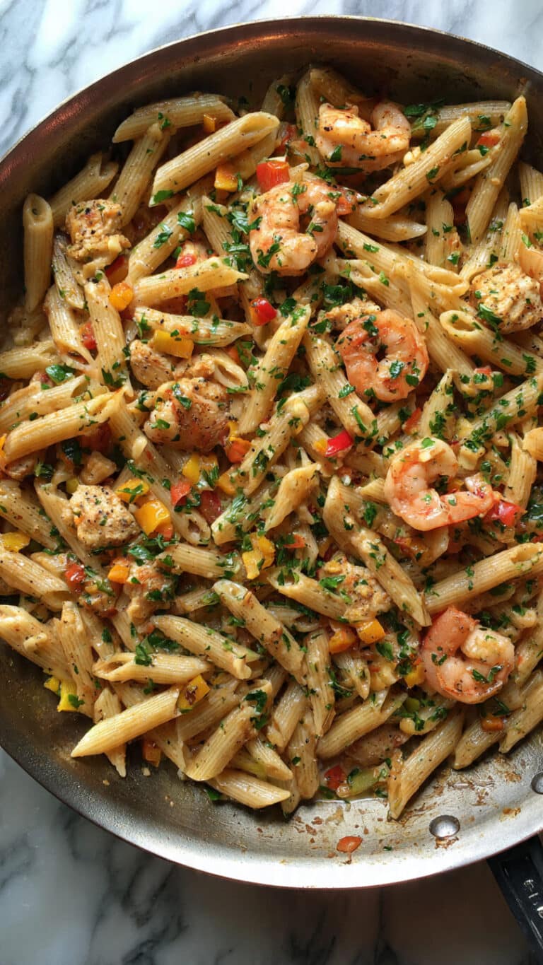 Cajun Chicken and Shrimp Pasta Recipe
