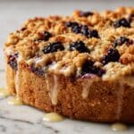 Blackberry Zucchini Coffee Cake with Honey Glaze Recipe