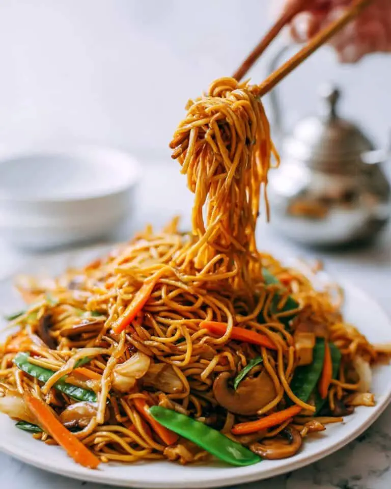 Perfectly Stir-Fried Lo Mein with Vegetables and Protein Recipe