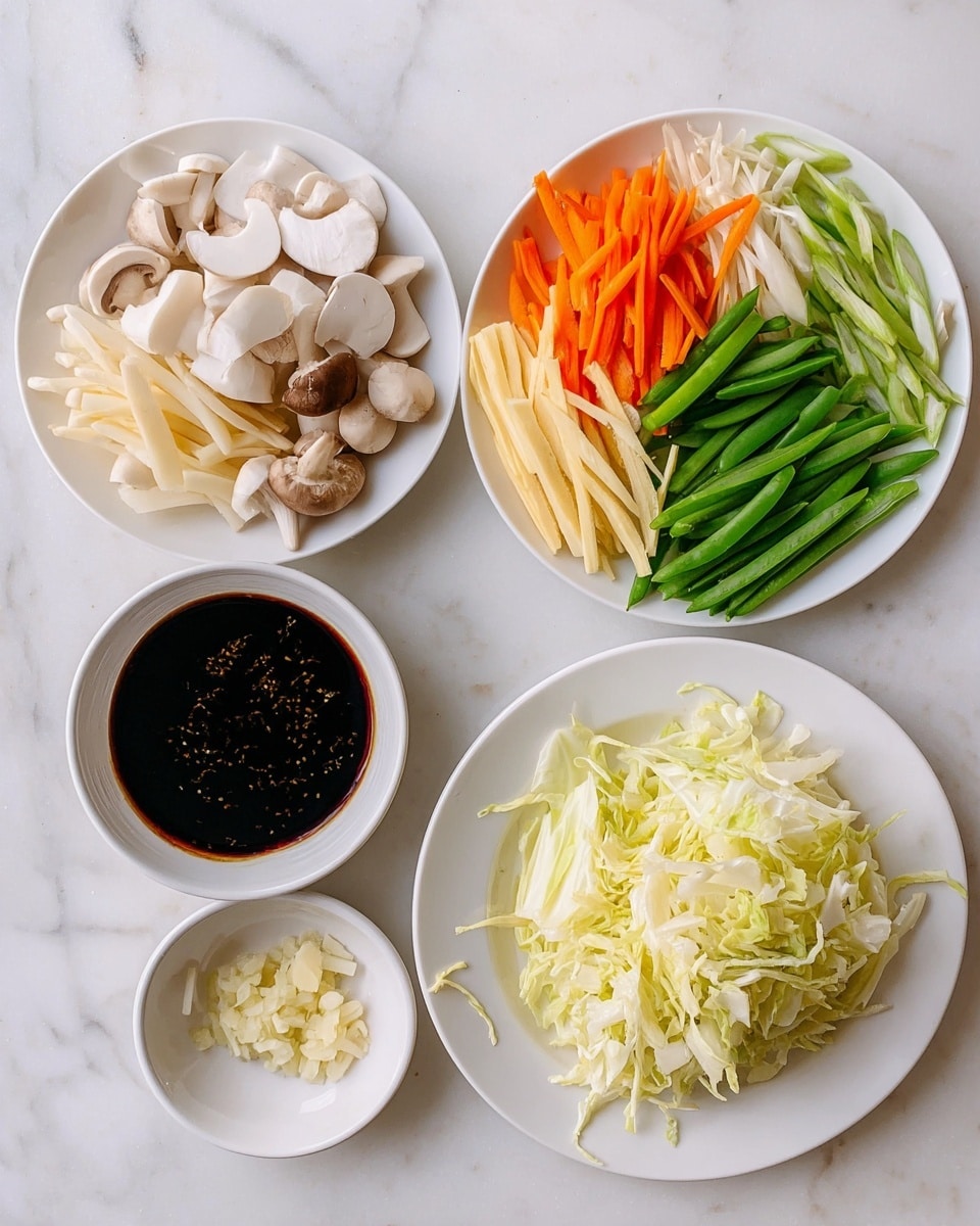 This image shows a large dark well-used wok filled with a colorful stir fry. In the middle, there is a thick pile of shiny yellow noodles twisted and mixed with small orange shrimp. Around the noodles are bright green snap peas and white bean sprouts with some thin orange carrot strips scattered throughout. There are also some small light brown mushroom pieces mixed inside. A metal spatula is lifting part of the noodles from the wok. The wok has a dark, worn surface with visible scratches and spots. photo taken with an iphone --ar 4:5 --v 7