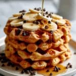 Peanut Butter Banana Waffles Recipe