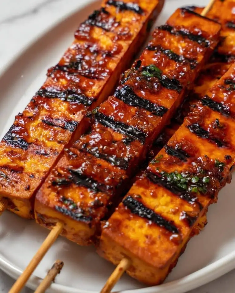Grilled BBQ Tofu Skewers Recipe