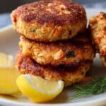 Baked Salmon Patties with Bell Peppers and Dill Recipe
