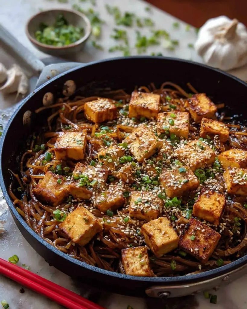 Teriyaki Noodles with Tofu Recipe