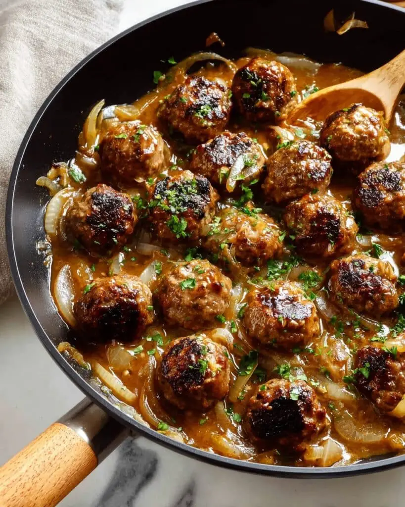 French Onion Meatballs Recipe