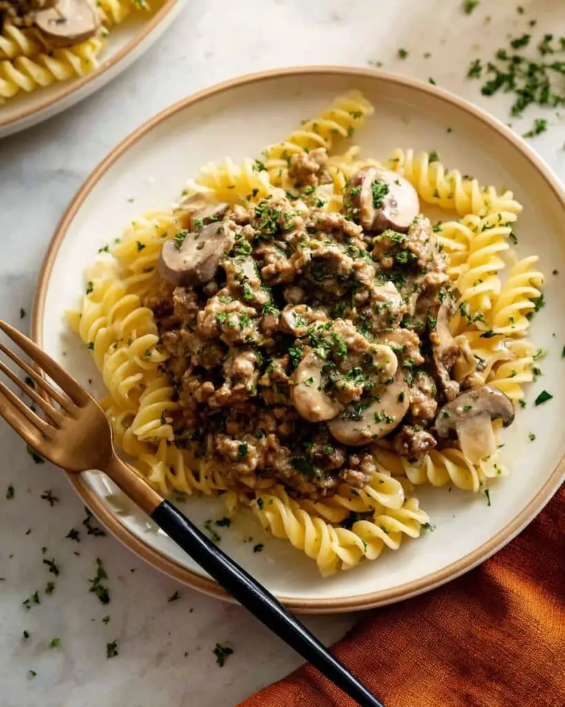 Ground Beef Stroganoff Recipe