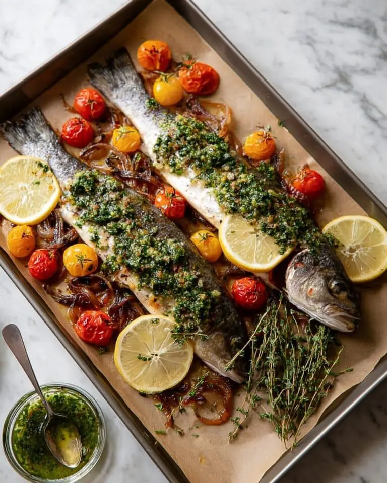 Lemon-Herb Whole Baked Branzino Recipe