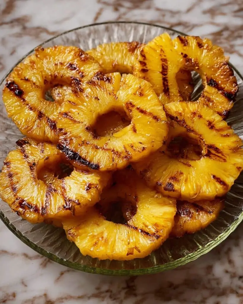 Grilled Pineapple Slices with Balsamic and Cinnamon Recipe