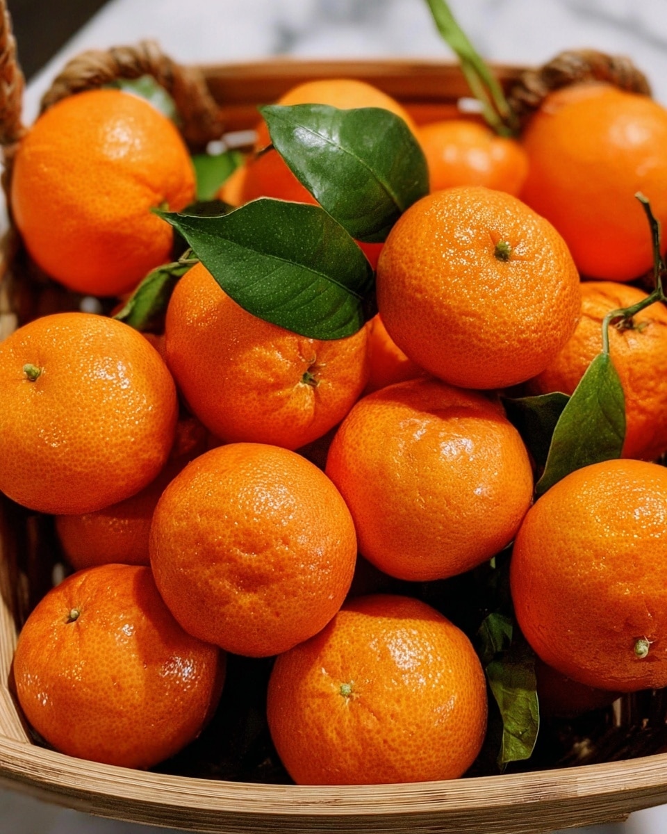 The image shows a close-up of a clear glass jar filled with bright orange juice with a smooth texture, and a green transparent straw inside it. The jar is surrounded by whole and sliced fresh oranges with visible juicy pulp and some green leaves. The background is a white marbled surface. photo taken with an iphone --ar 4:5 --v 7