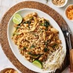 Authentic Thai Pad Thai with Chicken and Dried Shrimp Recipe