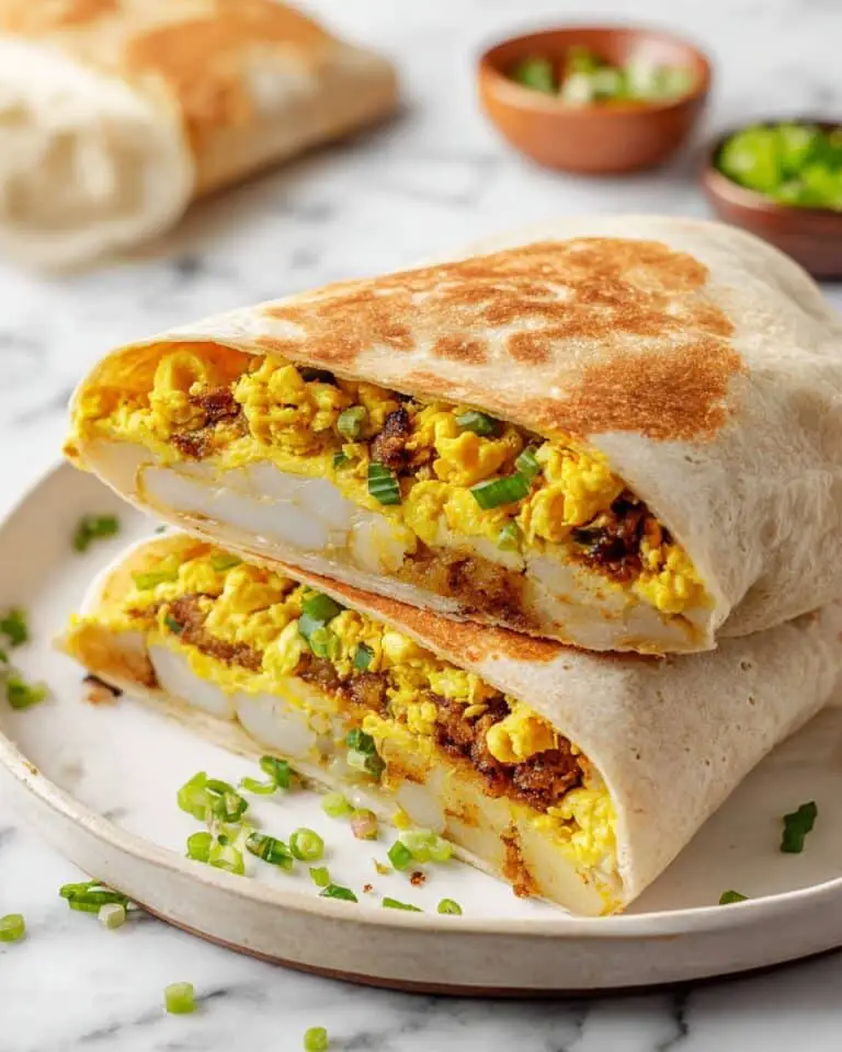 Vegan Breakfast Crunchwrap with Tofu, Hash Browns, and Jalapeño Sauce Recipe