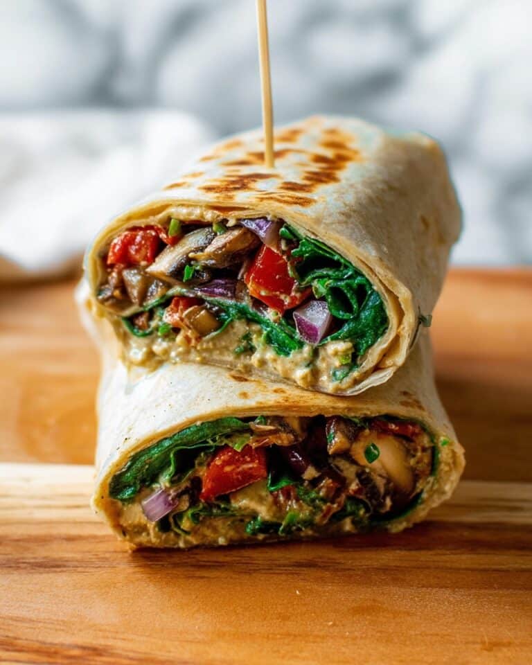 Vegan Mediterranean Hummus Wrap Recipe