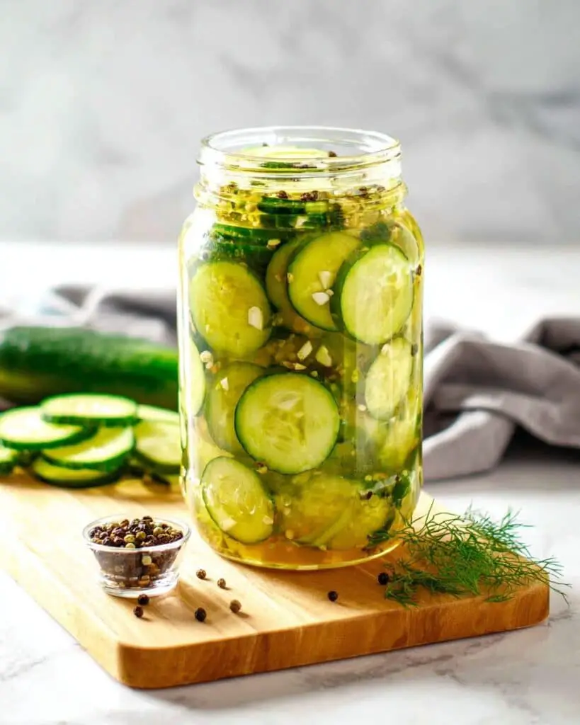 Easy No Cook Refrigerator Pickles Recipe