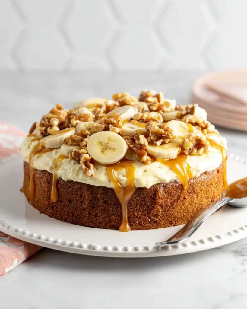 Vegan Oat Flour Banana Cake with Coconut and Maple Recipe