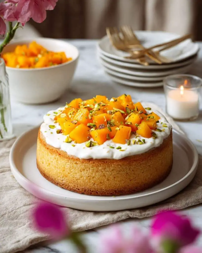 Easy Mango Cake – Eggless Recipe