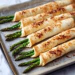 Phyllo, Parmesan, Bacon Asparagus Bundles Recipe