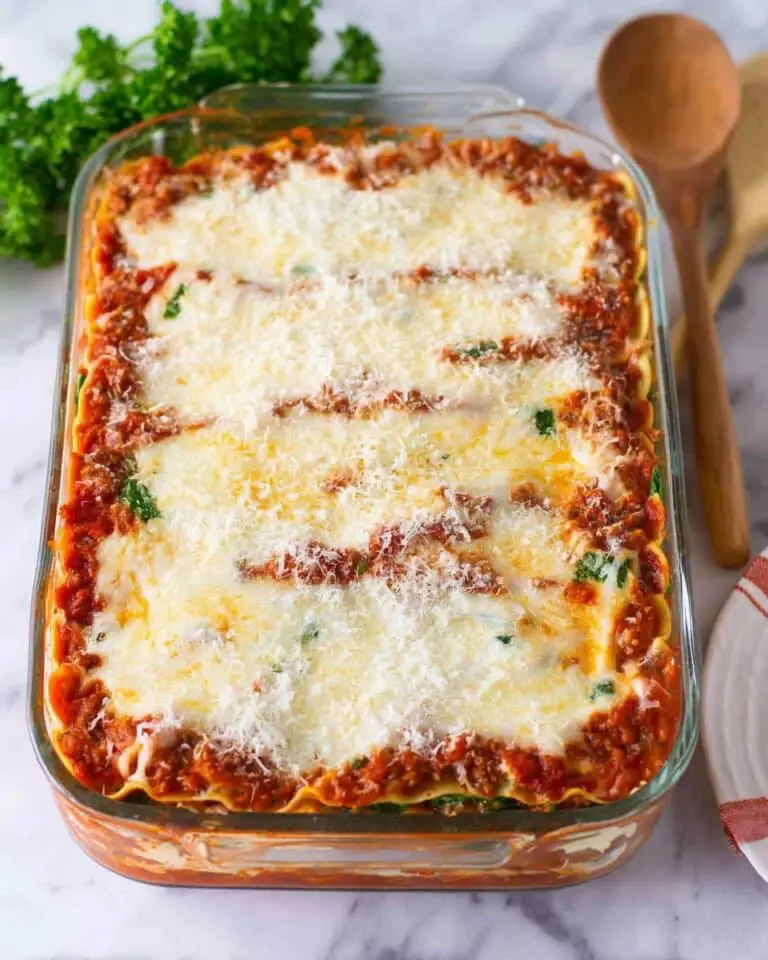 Easy Spinach and Ricotta Lasagna Recipe