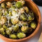 Air Fryer Brussels Sprouts with Parmesan and Italian Seasoning Recipe