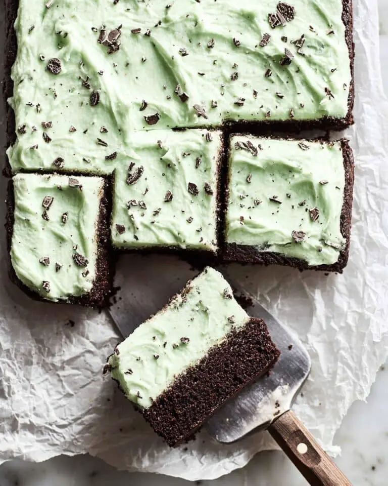 Mint Chocolate Chip Sheet Cake Recipe
