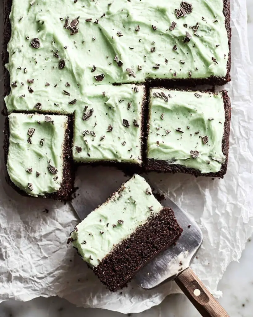 Mint Chocolate Chip Sheet Cake Recipe