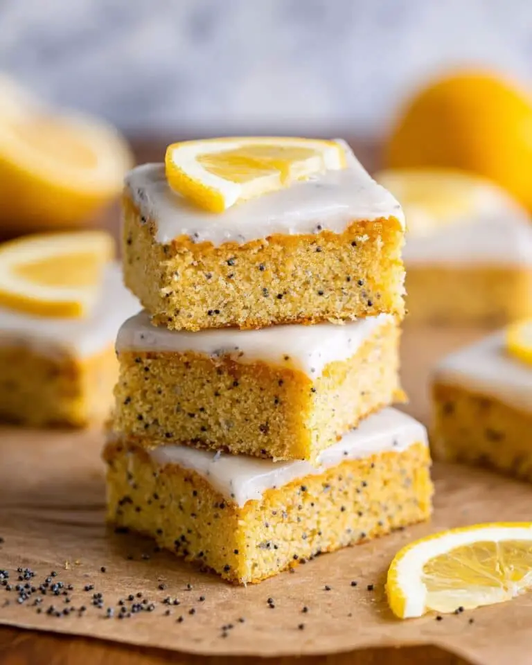Lemon Poppyseed Bars Recipe