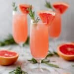 Grapefruit Mimosa with Rosemary Recipe