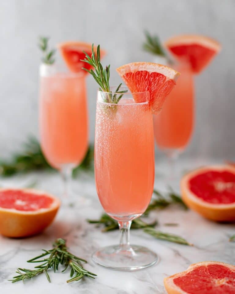 Grapefruit Mimosa with Rosemary Recipe