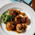 Pan-Seared Scallops with Orange Tarragon Sauce Recipe