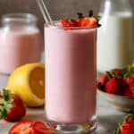 Creamy Strawberry Spinach Smoothie with Banana and Vanilla Protein Recipe