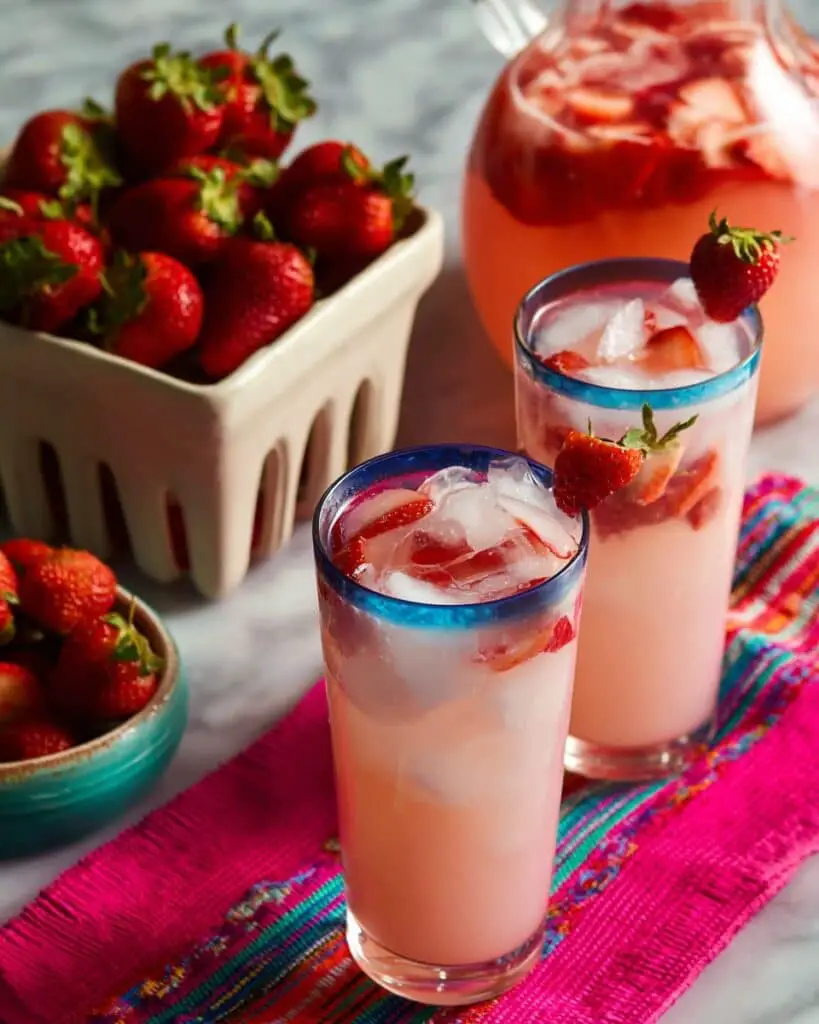 Easy Strawberry Horchata Recipe