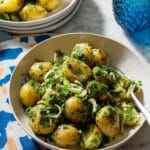 Vinegar-Based French Potato Salad with Cornichons Recipe
