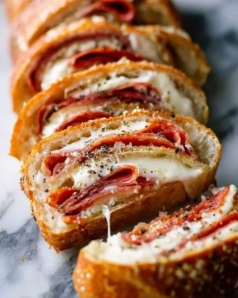 Italian Pepperoni and Capicola Stromboli Recipe