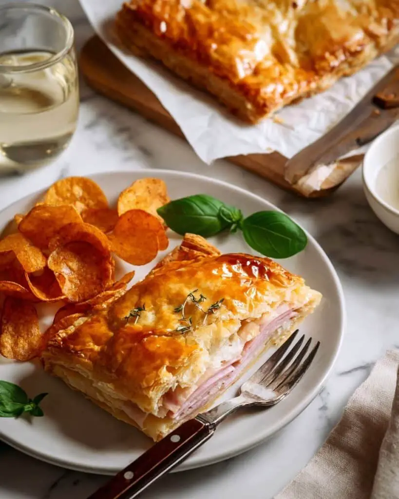 Savory Ham and Cheese Puff Pastry Wrap Recipe