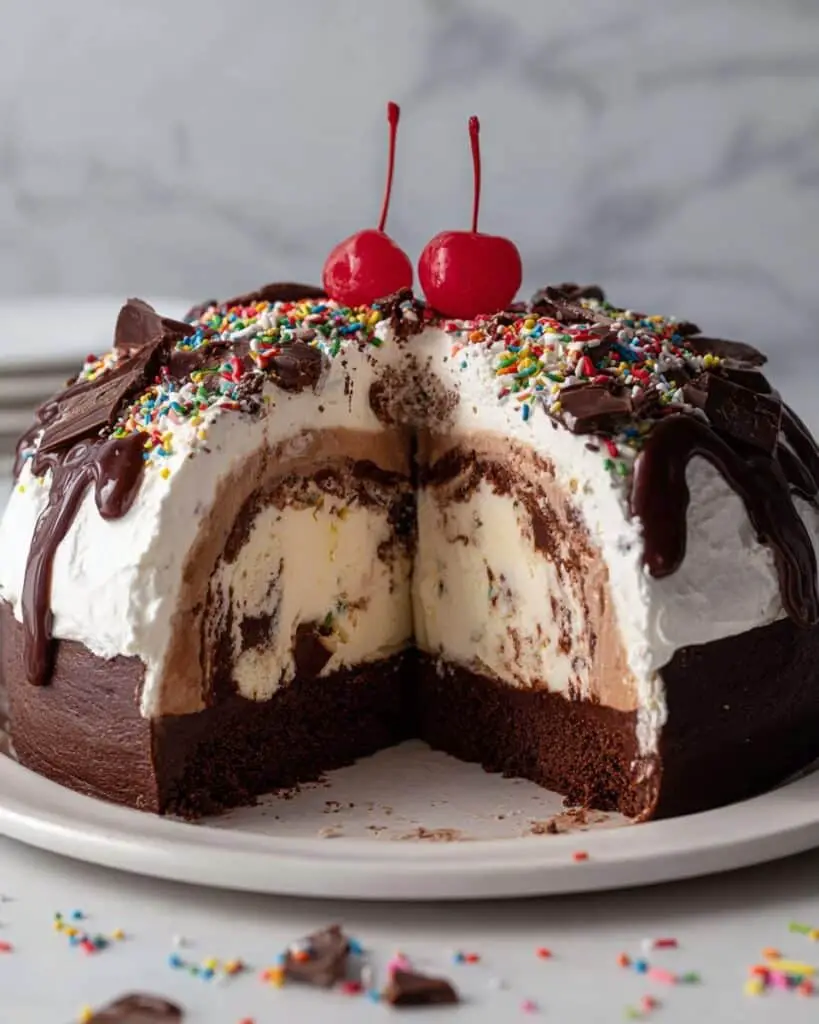 Brownie Mountain Ice Cream Cake Recipe