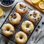 Baked Lemon Blueberry Doughnuts Recipe