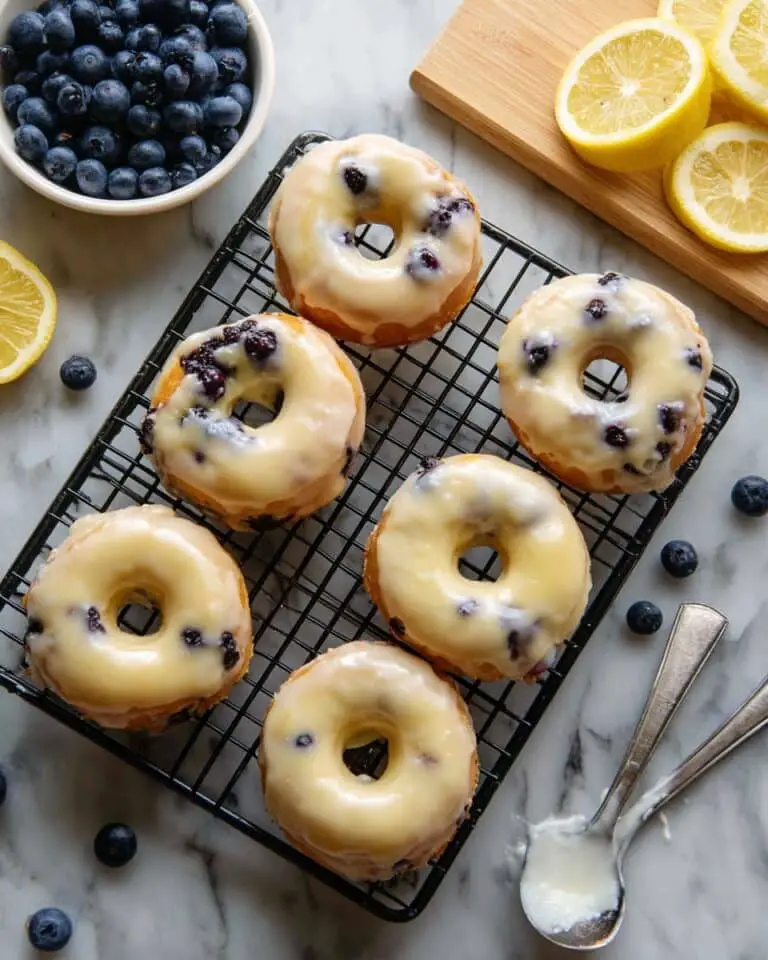 Baked Lemon Blueberry Doughnuts Recipe