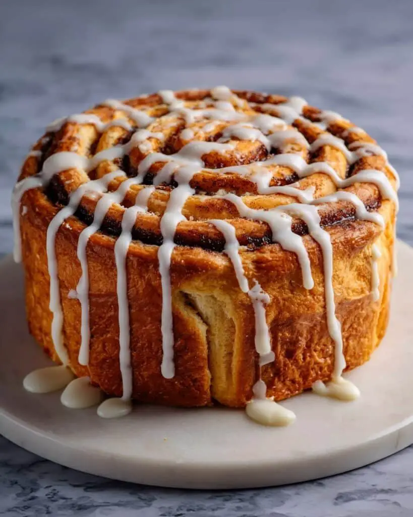 Giant Vegan Cinnamon Roll Cake Recipe