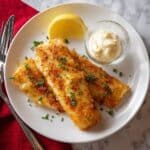 Oven-Fried Cod with Crispy Parmesan Breadcrumb Coating Recipe