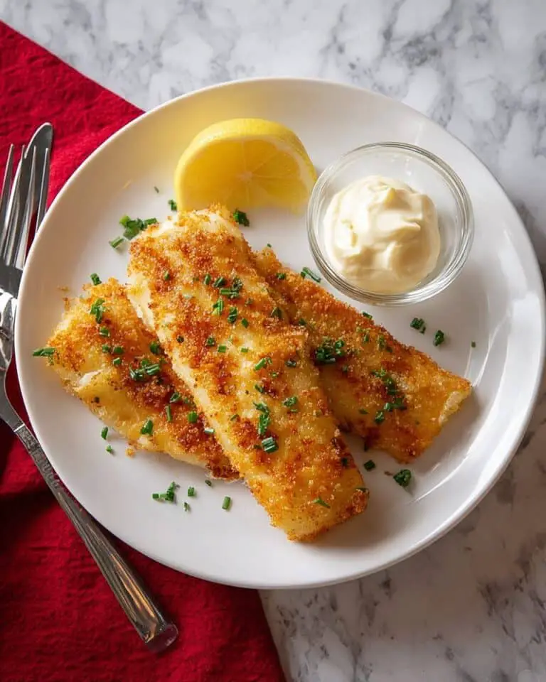 Oven-Fried Cod with Crispy Parmesan Breadcrumb Coating Recipe